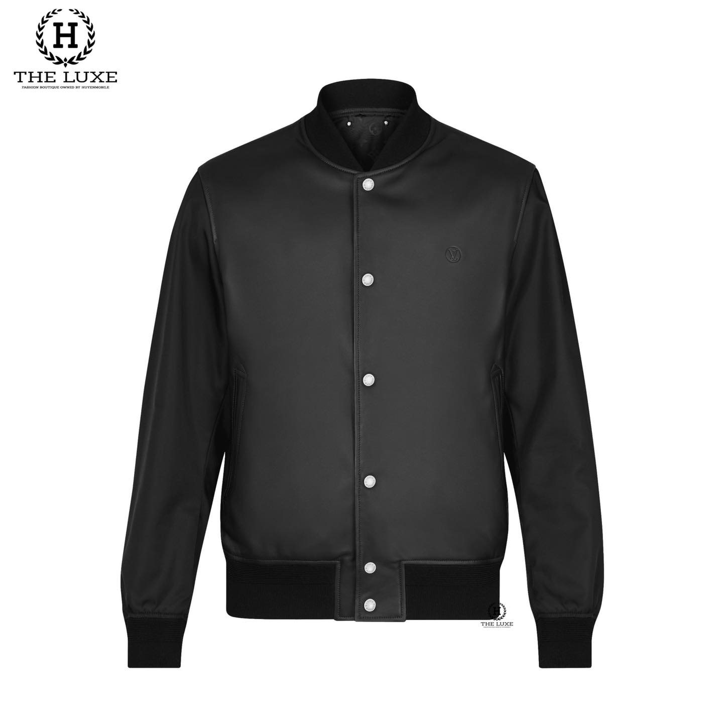 Áo Khoác LV 2 Mặt Mono Đen - SaleZone Store