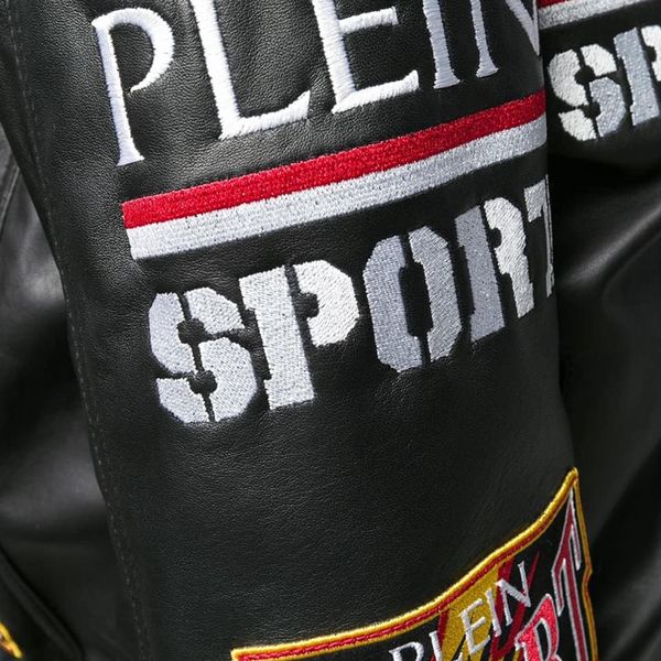 Áo Khoác Da Philipp Plein Đen Sport