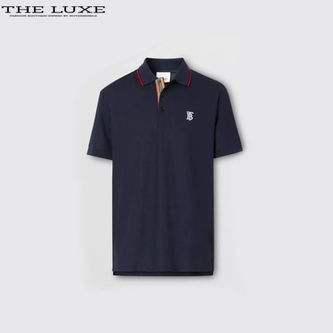  Polo Burberry Navy Thêu TB 