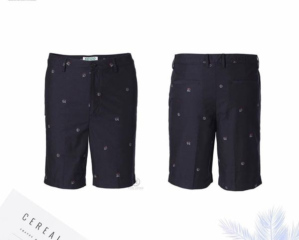 quần Short Kenzo Xanh Navy Nhiều Họa Tiết