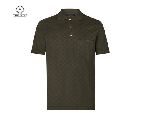  Polo Louis Vuitton Damier ẩn xanh rêu 