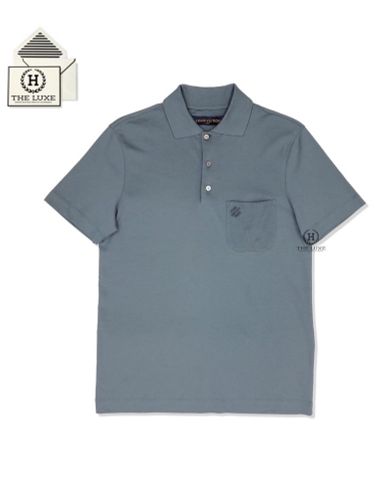  Polo Louis Vuitton Ghi Đá Pocket Damier 