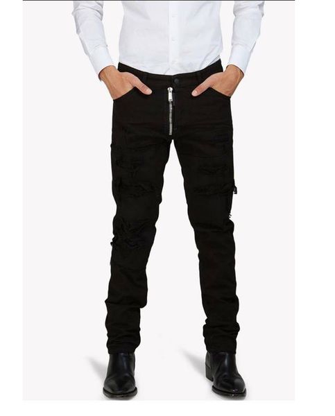 Quần Jeans Dsquared Cool Guy Đen Rách