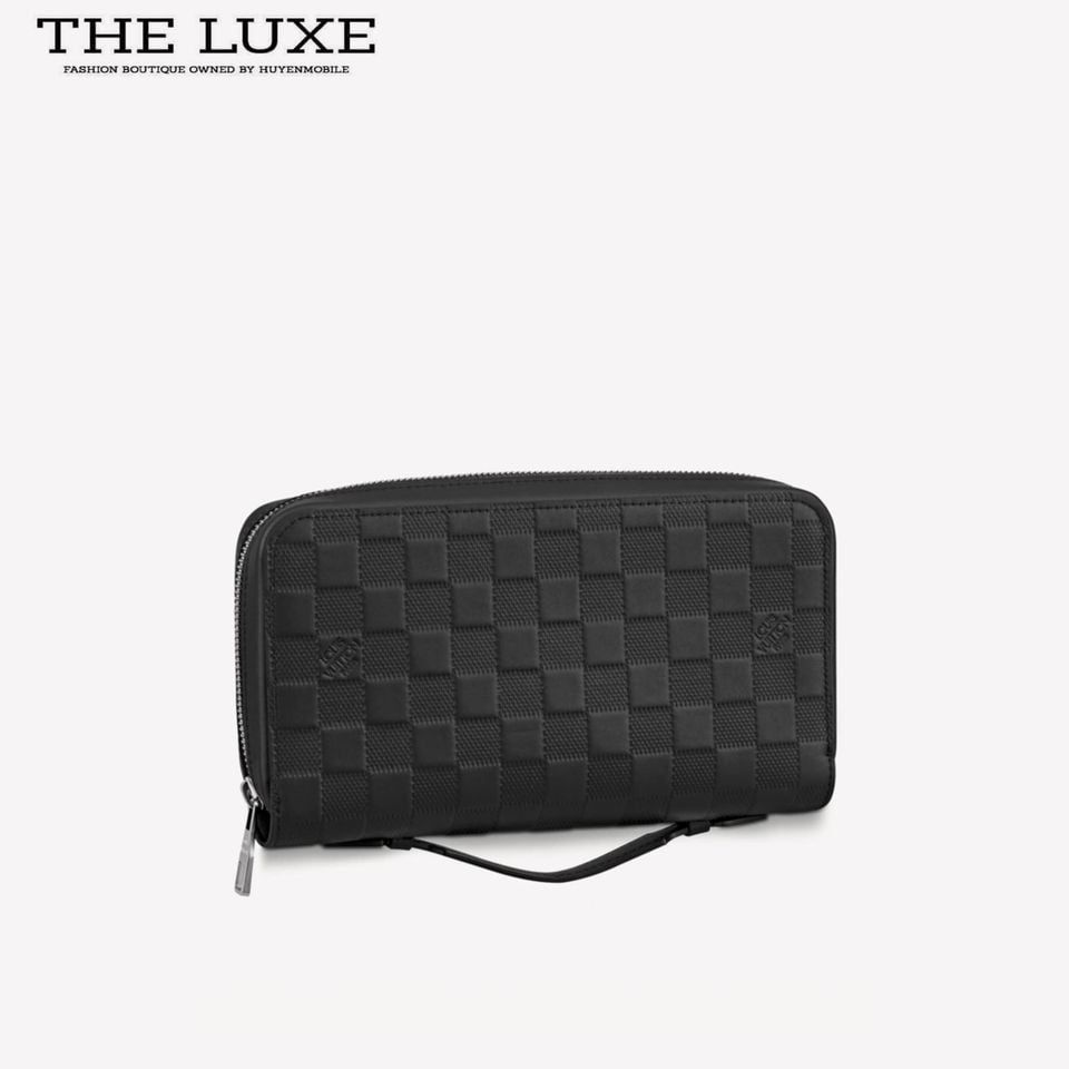 Zippy XL Louis Vuitton Đen Damier Ẩn