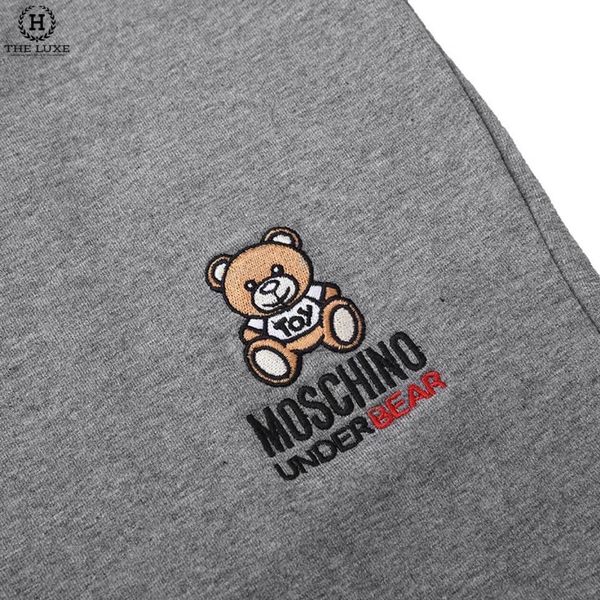 Quần Nỉ Moschino Họa Tiết Teddy Đùi