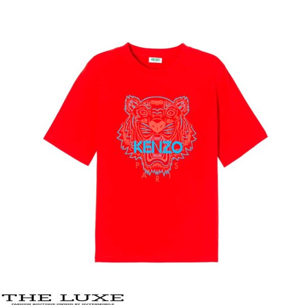 T-shirt Kenzo Đỏ Họa Tiết Hổ