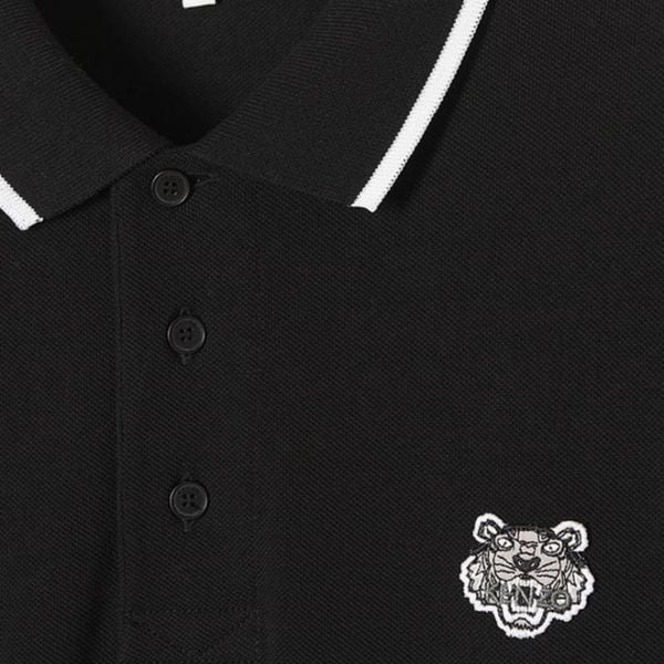 Polo Kenzo Dài Tay Viền Cổ Tag Ngực