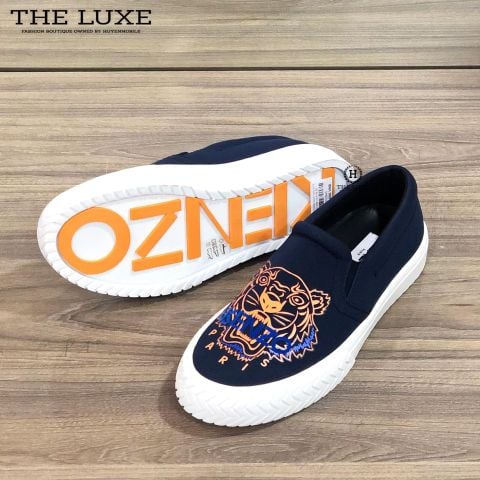  Slip-on Kenzo Tiger Xanh Navy 