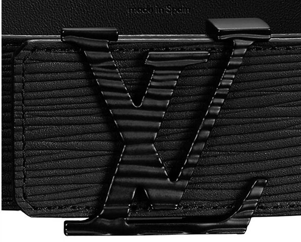 Belt Louis Vuitton Epi Đen Khóa Lồng Epi Đen