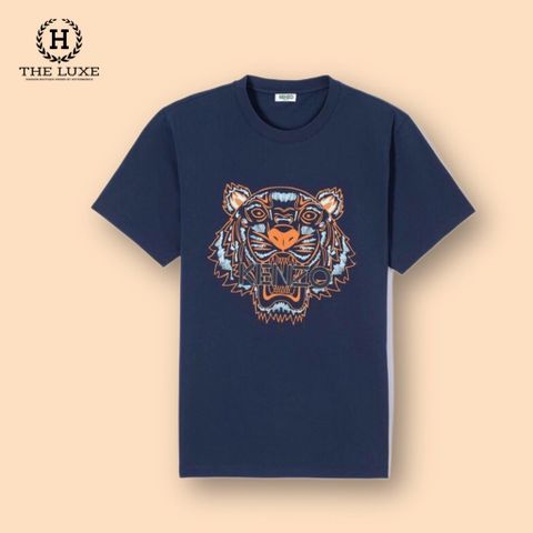  T-shirt Kenzo Xanh Navy Hổ Cam 