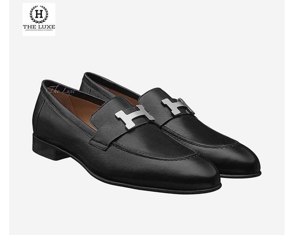 Loafer Hermes Paris Chevre Black