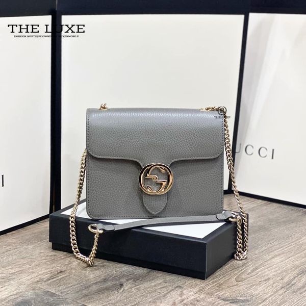 Túi Nữ Gucci Interlocking Leather