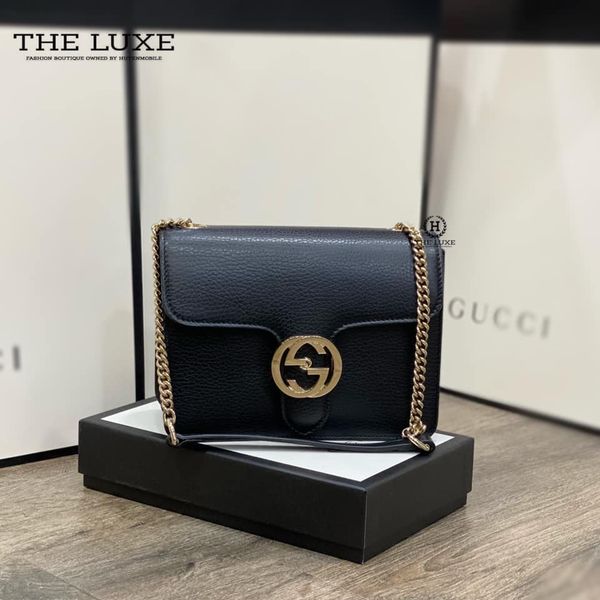 Túi Nữ Gucci Interlocking Leather