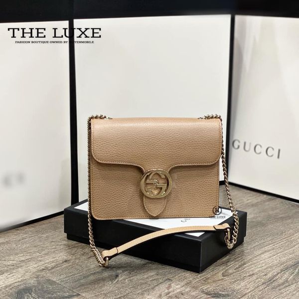 Túi Nữ Gucci Interlocking Leather