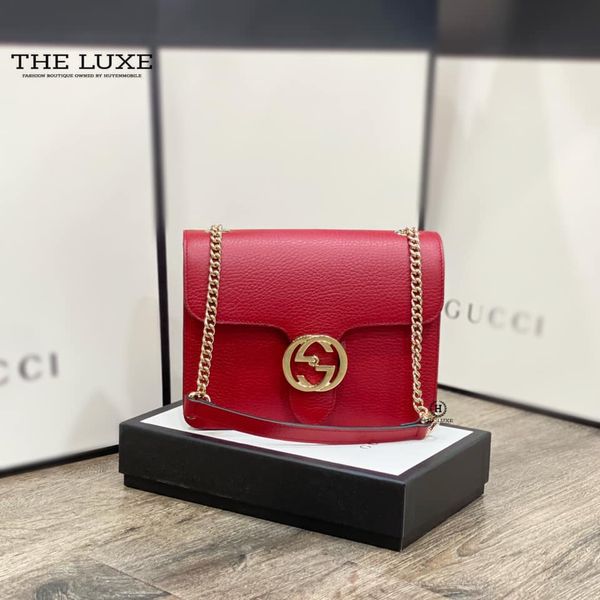 Túi Nữ Gucci Interlocking Leather