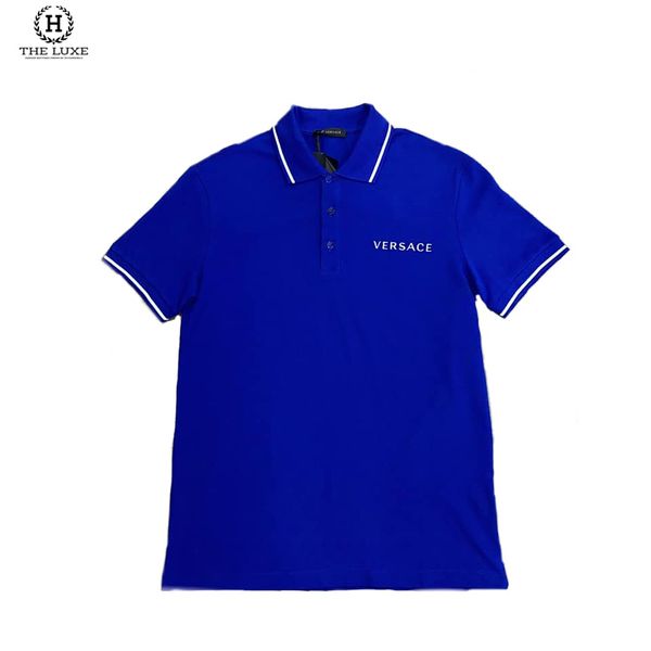 Polo Versace Thêu Chữ Ngực