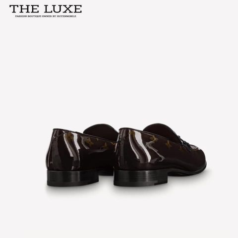  Loafer Louis Vuitton Laceup Mono Nâu Vàng 