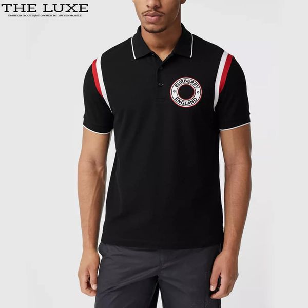 Polo Burberry Thêu Logo Tròn Tag Ngực