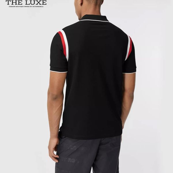 Polo Burberry Thêu Logo Tròn Tag Ngực