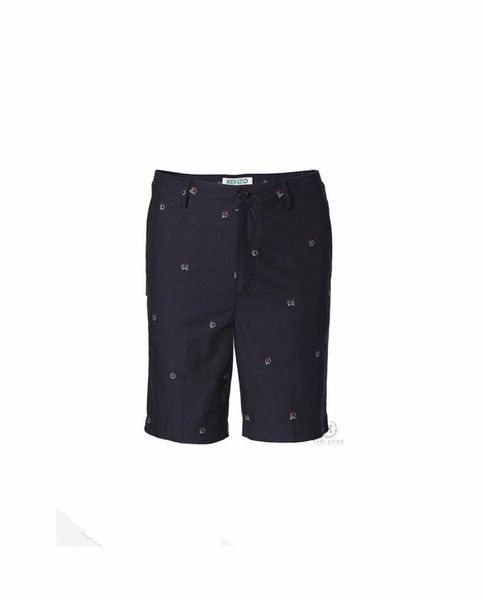 quần Short Kenzo Xanh Navy Nhiều Họa Tiết