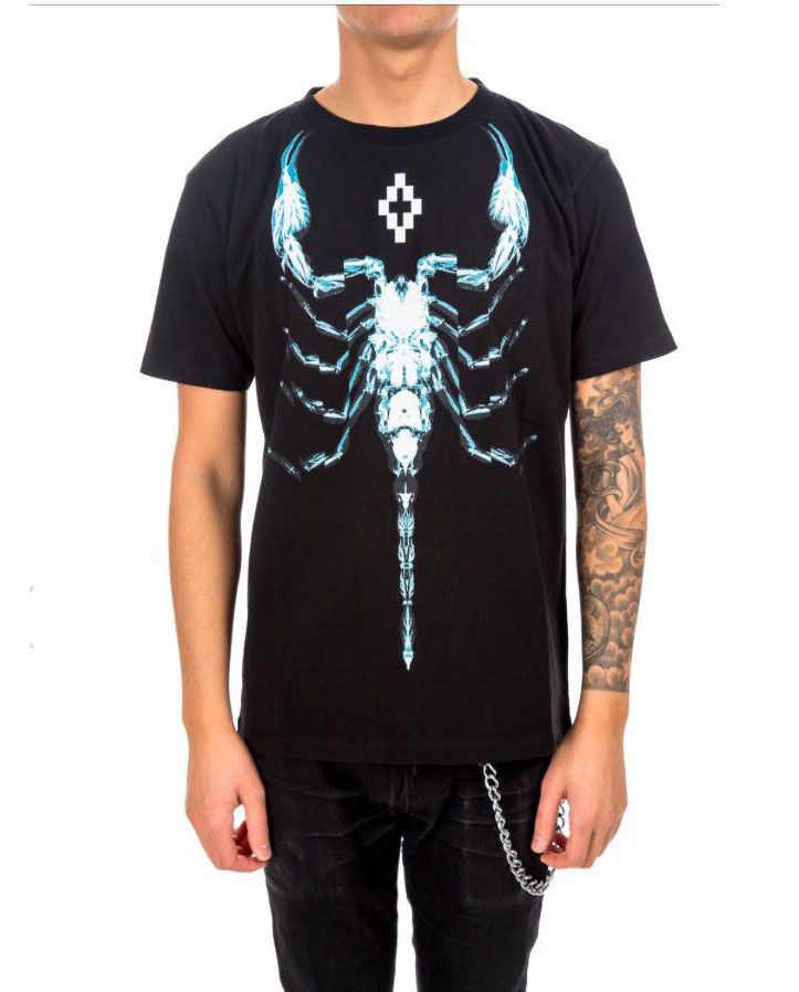 T-shirt MARCELO Burlon đen bọ cạp