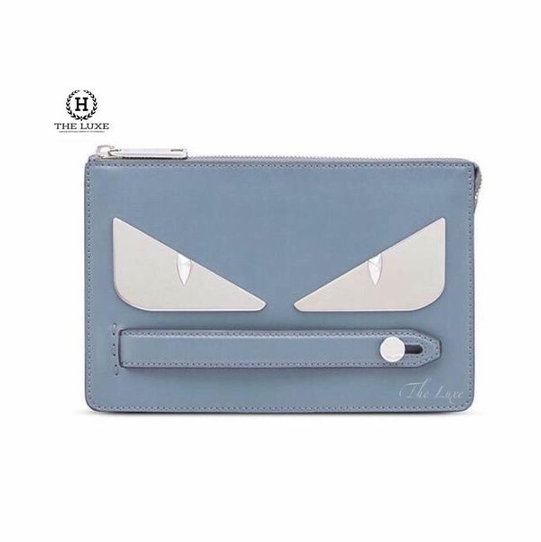 Clutch Fendi Xanh Ghi Đá