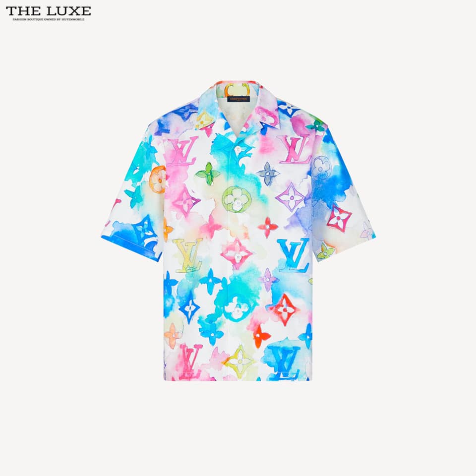 Áo sơ mi nữ Louis Vuitton cổ thêu