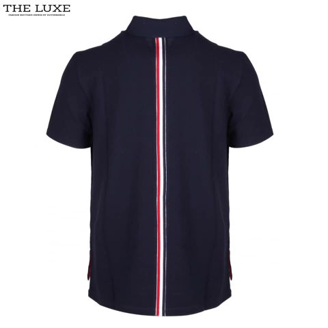  Polo Thom Browne Xanh Navy Vạt Khuy 