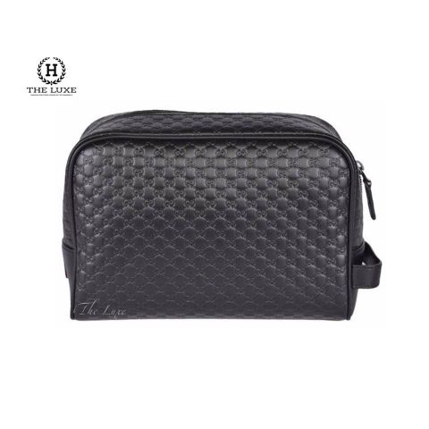  Clutch Gucci Toipetry vân monogram đen 