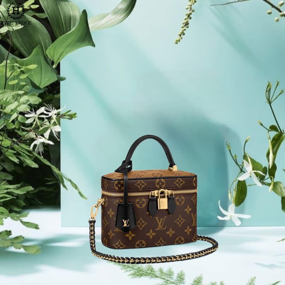 Túi nữ Louis Vuitton Vanity Vân Mono Vàng