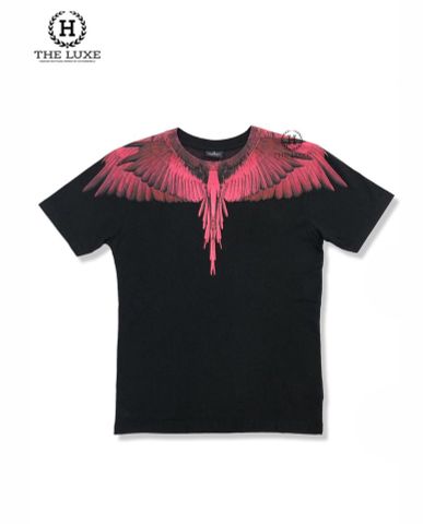  T-shirt Marcelo Burlon Đen Cánh Chim Hồng 