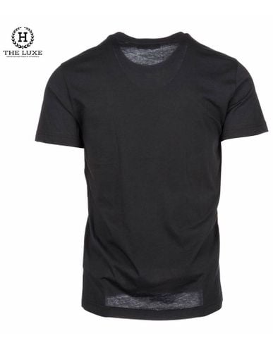  T-Shirt Versace Jean đen họa tiết vàng 