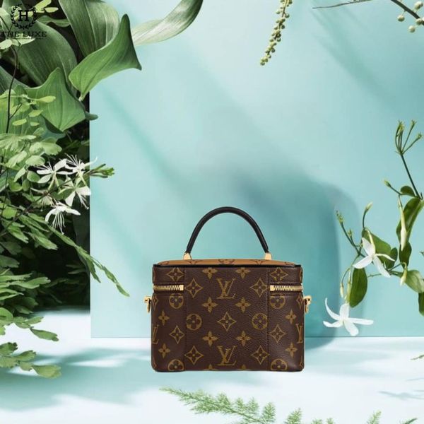 Túi nữ Louis Vuitton Vanity Vân Mono Vàng