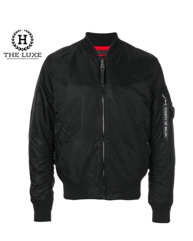  Bomber Jacket Marcelo Burlon bức tranh sau lưng 