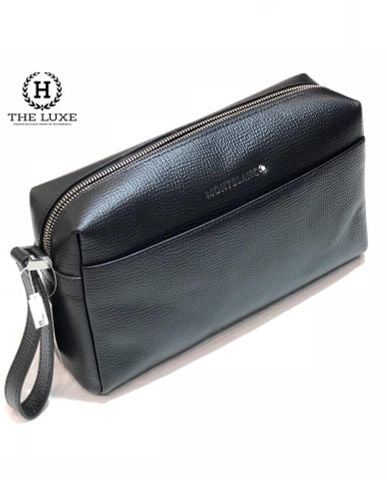  Clutch  MontBlanc Toipetry đen sần 