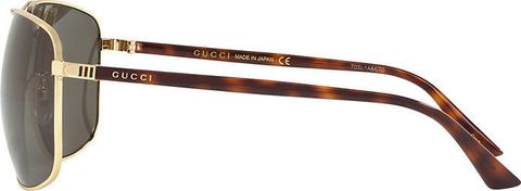  Kính Gucci Mắt Vuông Gọng Vàng 