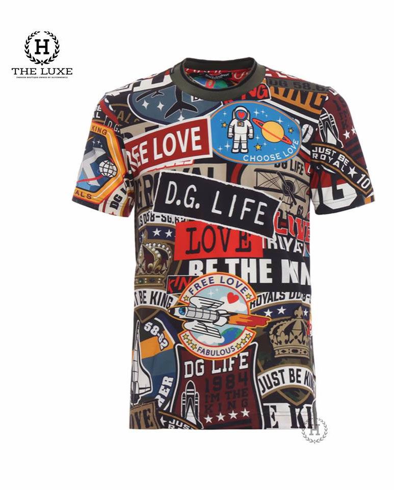 T-shirt  Dolce & Gabbana  Militar Patch new ss2019