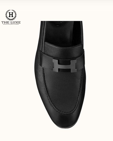 Loafer Hermes Paris tag đen lì