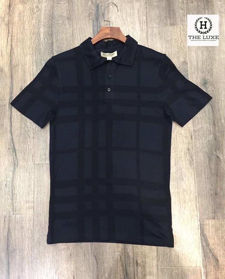 Polo Burberry London kẻ ô vuông đen