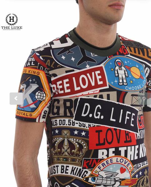 T-shirt  Dolce & Gabbana  Militar Patch new ss2019
