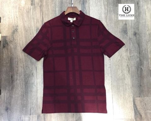  Polo Burberry London kẻ ô vuông đỏ 