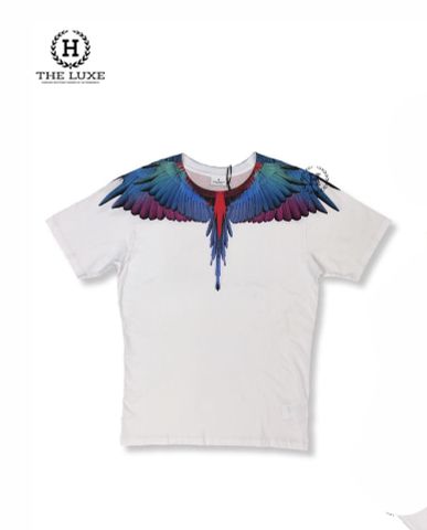  T-shirt Marcelo Burlon Trắng Cánh Chim Nhiều Màu 