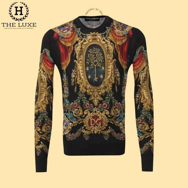 Áo len Dolce & Gabbana Với Hoạ Tiết Đặc Trưng Của Hãng