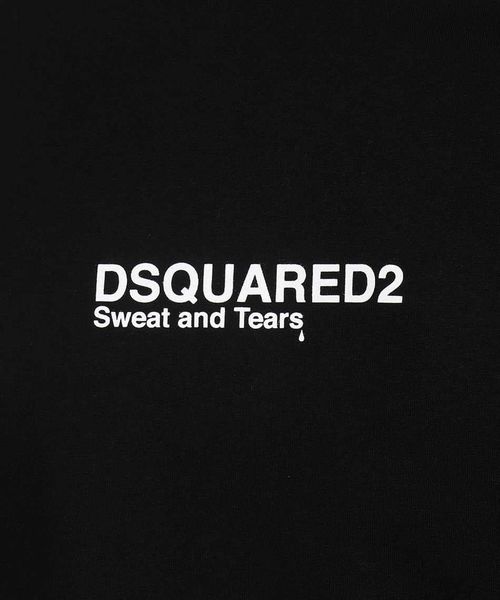 Áo T-shirt Dsquared2 đen hoạ tiết