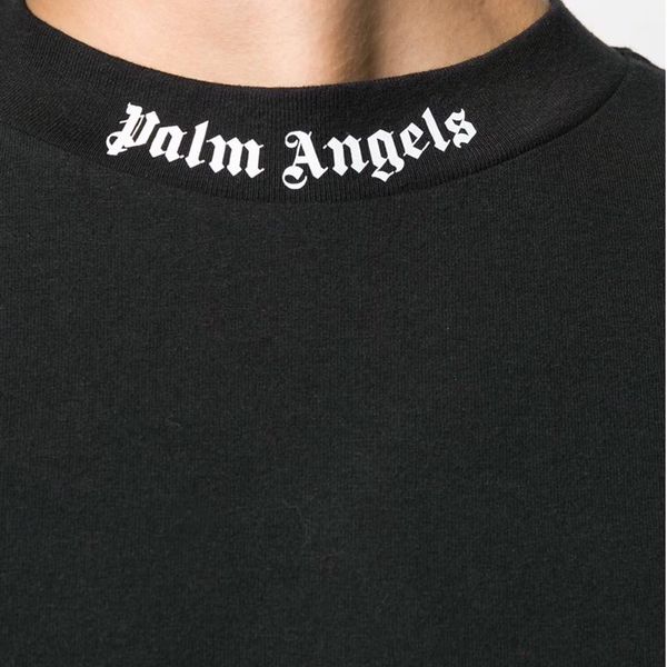 Áo Nỉ Palm Angels Đen Chữ Trắng