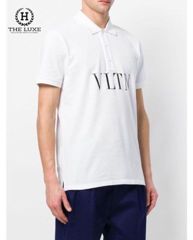  Polo Valentino trắng chữ VLTN ngực 