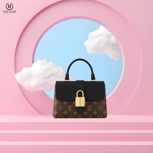 Túi nữ Louis Vuitton LOCKY BB đen vân mono vàng