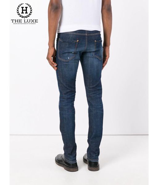 Jeans Dsquared2 Thêu Tag Hông