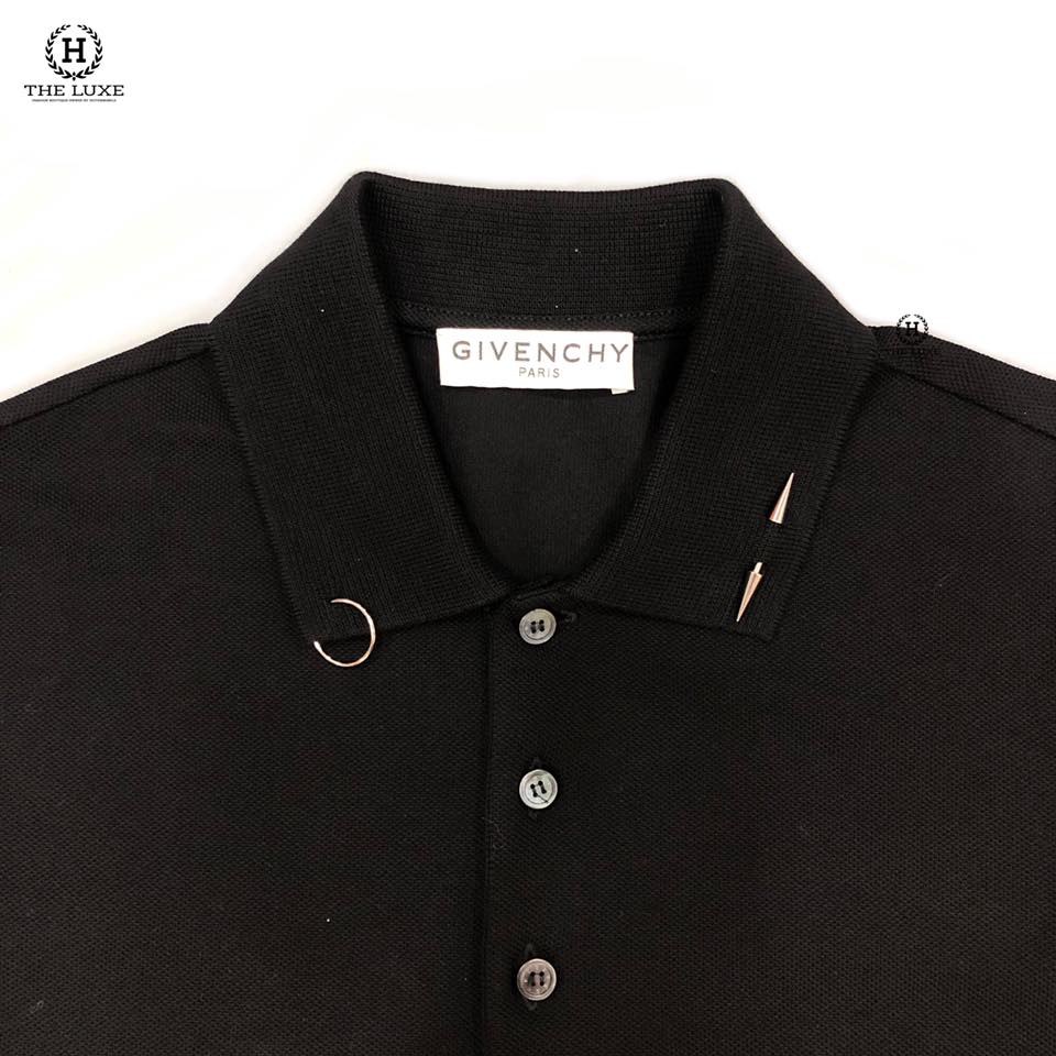 Polo Givenchy Đen Khuyên Cổ – TheLuxe