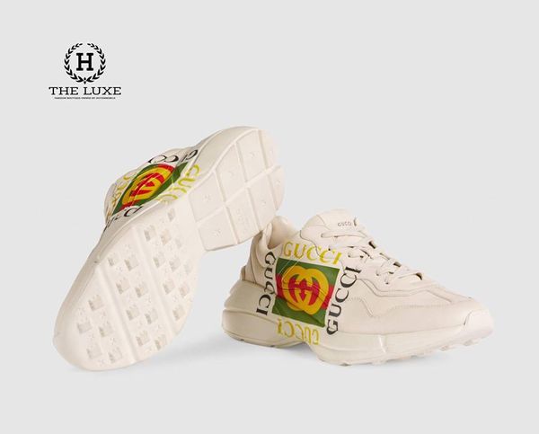 Sneaker Rhyton Gucci Logo Leather